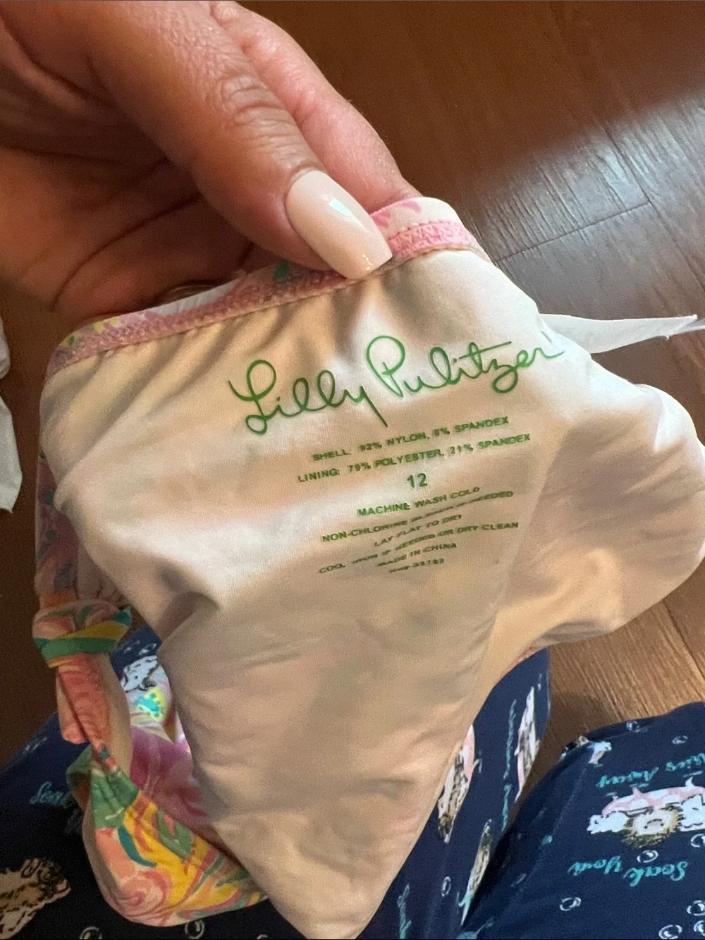 Lilly Pulitzer Pink Multi Swirl Girls 3-Piece Swim Set - Picture 9 of 13